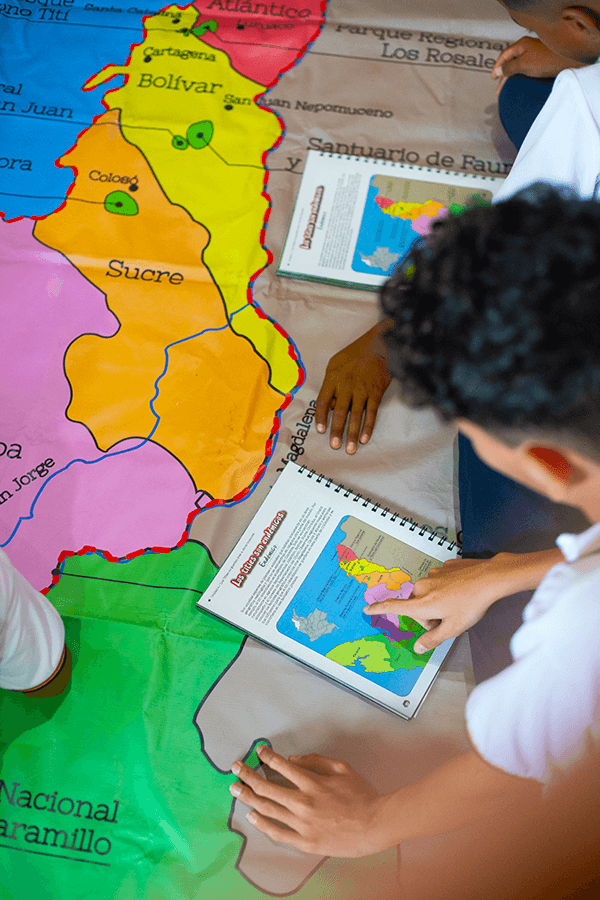 Where are cotton-tops found kids with map and book FPT Michael Ryan Educacion